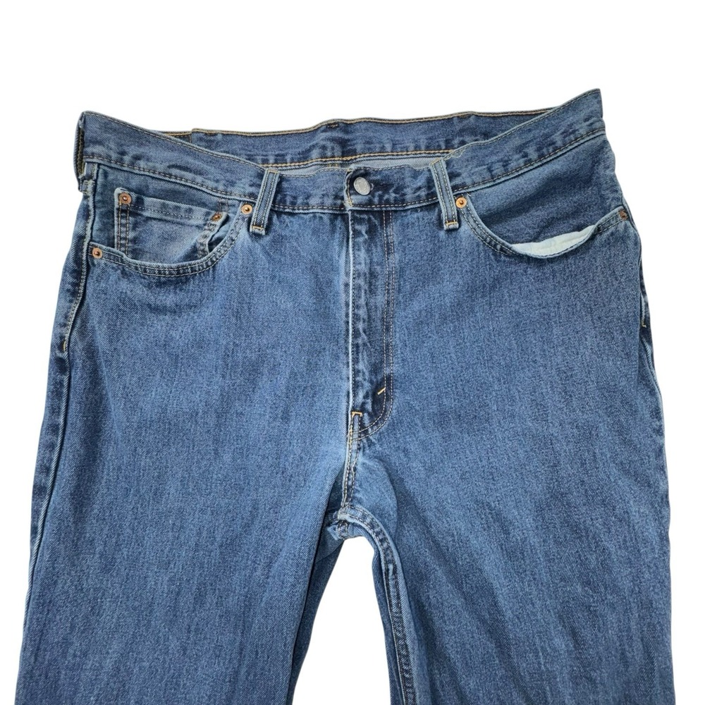 Men's Levis Relaxed Fit 550 Jeans Medium Wash Size 38x32 Medium Wash Mid Rise - Picture 3 of 15